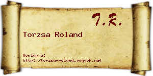 Torzsa Roland névjegykártya