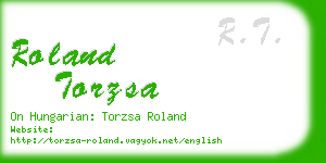 roland torzsa business card